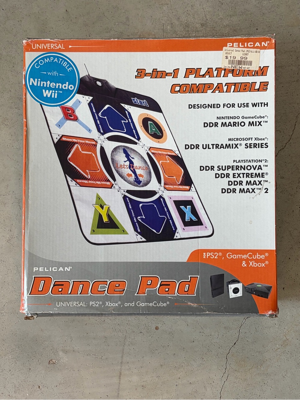 Pelican 3-in-1 Universal Dance Pad Boxed PS2 Wii⁠